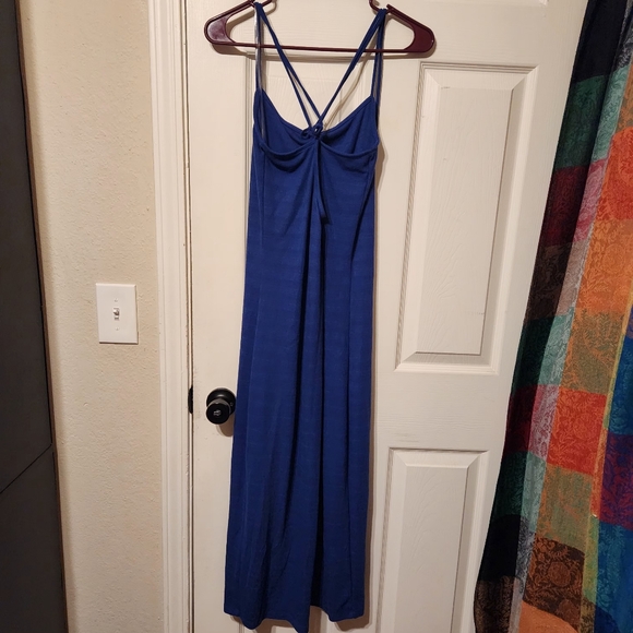 Kohl's Strappy Royal Blue Midi Dress | Sz L - Picture 2 of 5